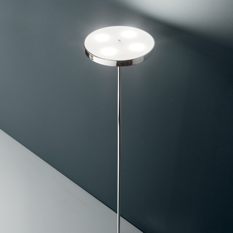 Lampe sur pied traditionnelle 71,26 po Sorrento, Chrome