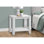 Table d'appoint de style transitionnel en stratifié pouvant servir de table de lampe, table de chevet, table de bout
