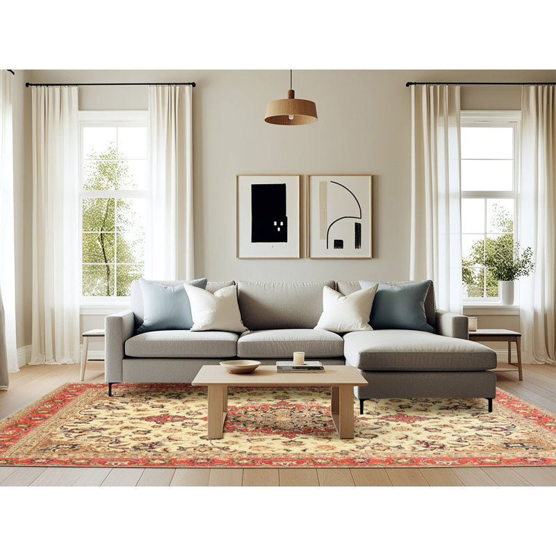Sid Oriental Indoor Rug, Rectangle 6' x 9'