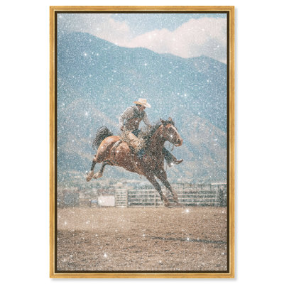 Bronc Rider Print by Oliver Gal