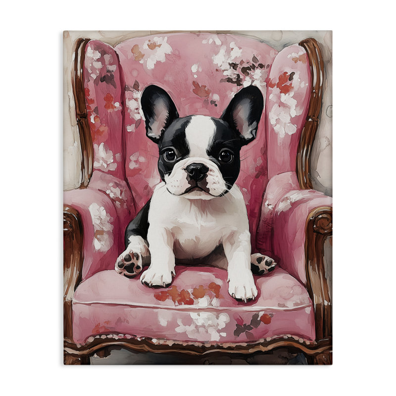 «Sweetest Dog Frenchie», conception par Annabelle Hall, H 48 po x l 36 po