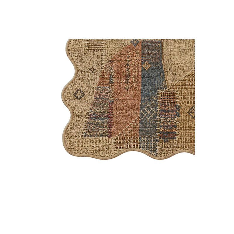 Tapis gris tissé Mosso, 4'7" x 6'7"