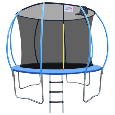 Mini trampoline en acier 12 pi bleu