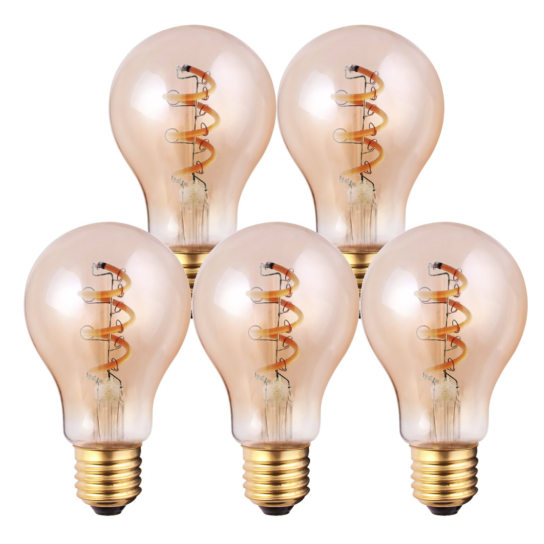 4W E27 Dimmable LED Vintage Edison GLS Light Bulb Amber
