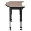Bureau pour étudiant réglable avec rangement pour livres Regency Ferris-41188201