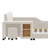 Upholstered Velvet Standard Bed with Shelves-751259054