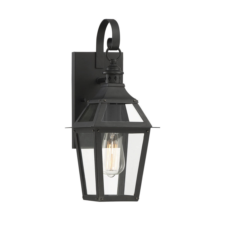 Jackson Black and Gold 22.4" Outdoor Wall Lantern