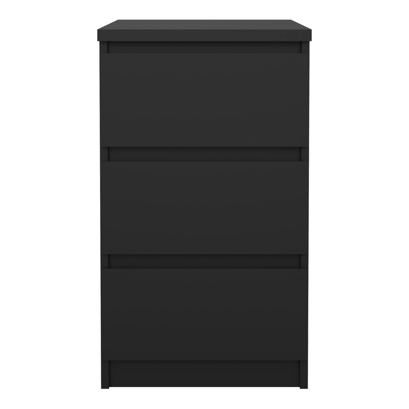 Caton Bedside Table, Matte Black