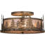 Rustic Lodge 4 - Light Semi Flush Mount-131443671