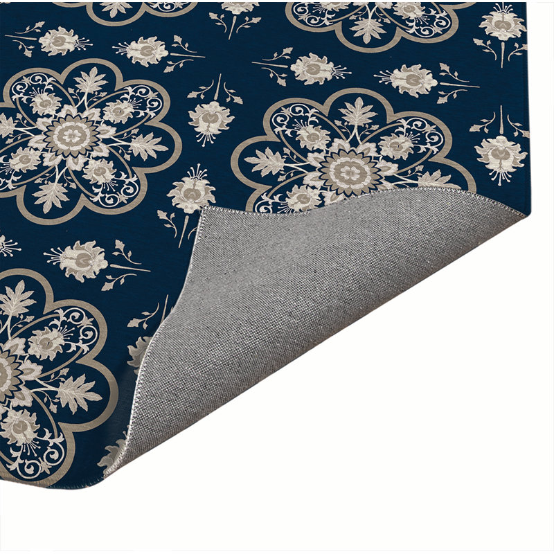 Tapis de cuisine Skye, Bleu, Rectangle 4pi x 6 pi