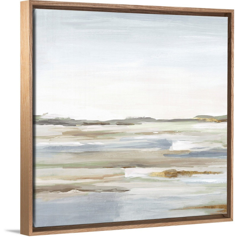 «Vastness II» par Eva Watts - reproduction d'art, Toile avec cadre photo, H 25,25 po x l 25,25 po, Naturel flottant