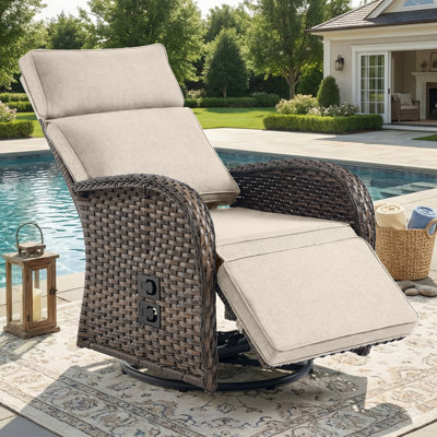Fauteuil oscillant pivotant inclinable Amina