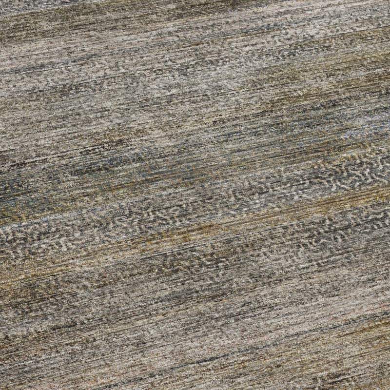 Tapis décontracté de qualité supérieure lavable à la machine Tirico ATI1, Taupe, 6 pi 6 po x 9 pi 6 po