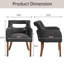Chaise de salle à manger rembourrée avec accoudoirs-725942440