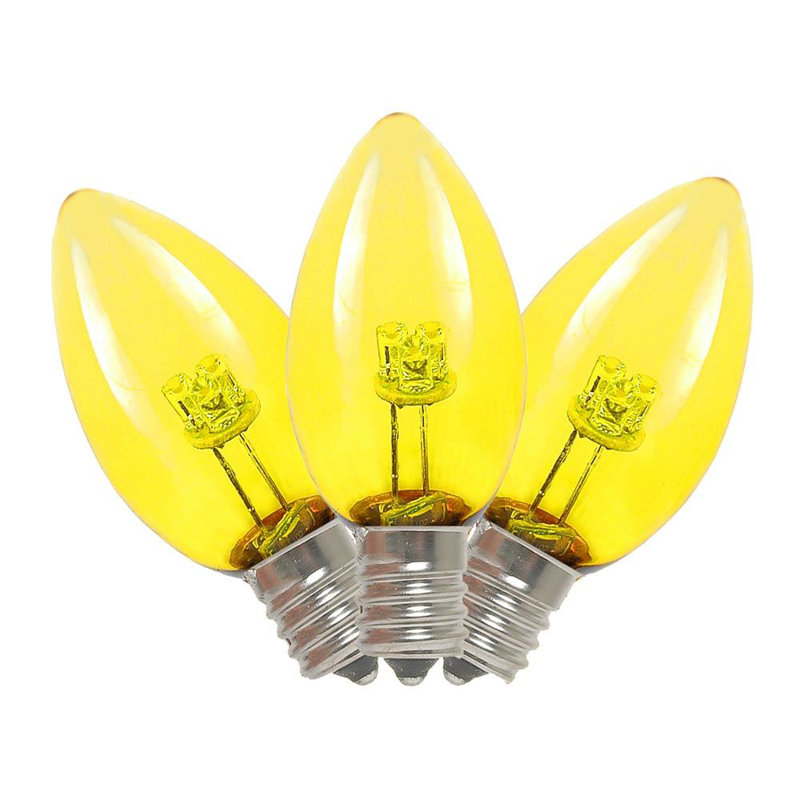 Ampoule led en verre del c7, Jaune