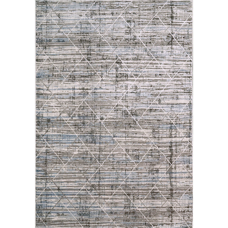 Geometric Indoor Rug, Rectangle 5'3" x 7'