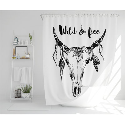 Boho Chic Fashion Designer Shower Curtain