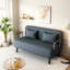 Confortable fauteuil convertible de 55 pouces avec dossier et coussin réglables, idéal pour la détente et le sommeil à la maison et au bureau-1192146803-1192146800