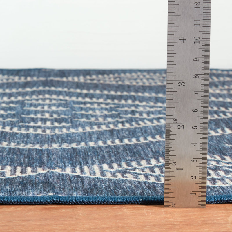 Tapis bleu marine Guthrie, Rectangle 6 pi x 9 pi