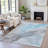 Machine Washable Indoor/Outdoor Xhevrie Teal Rug-112132161