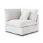 Chaise d'angle rembourrée en lin avec revêtement