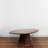 Declan Asymmetrical Organic-Shaped Mango Wood Coffee Table with Conical Base, Walnut-112716651