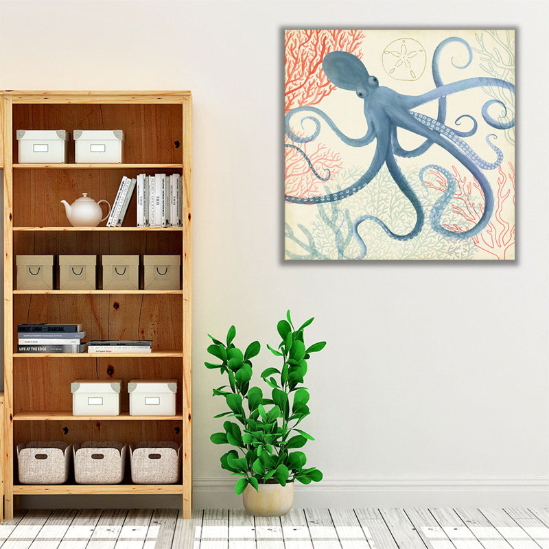 Underwater Whimsy III - reproduction d'art sur toile, H 40 po x l 40 po