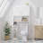Over-The-Toilet Storage Cabinet With Adjustable Shelf, Bathroom Space Saver With Double Doors And Open Shelves, Freestanding Toilet Organizer Rack For Bathroom Storage – White