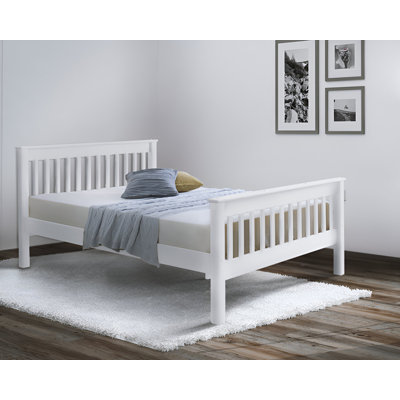 white Wooden Bed