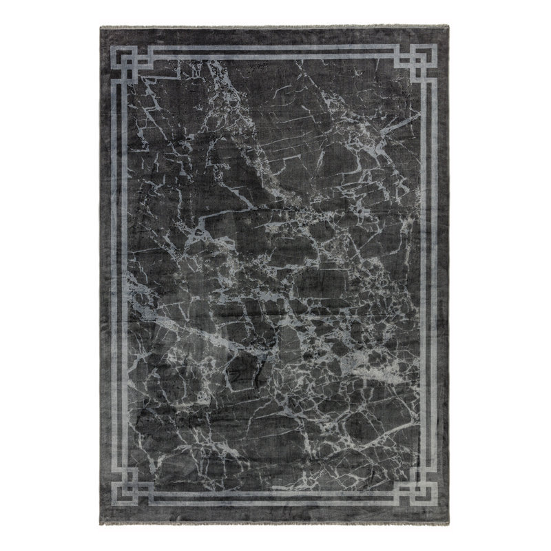 Alessandra Washable Persian Grey Rug, Rectangle 120 x 180cm