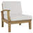 Aleana 2 Piece Outdoor Patio Teak Set In Natural White