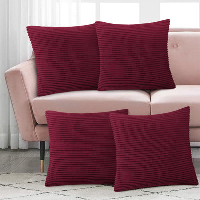 Striped Square Euro Cushion Cover