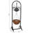 Lowestoft 16" x 14" x 48" Metal Hanging Basket Planter with Welcome Sign