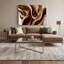 «Lyrical Abstraction 28», art mural sur toile brune