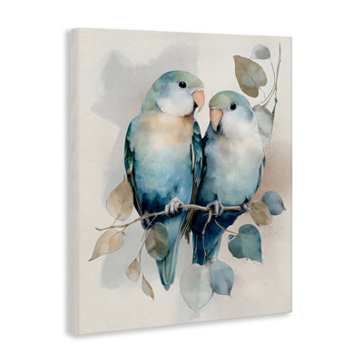 Blue Bird Lovers Canvas, design by Franklyn Gregory