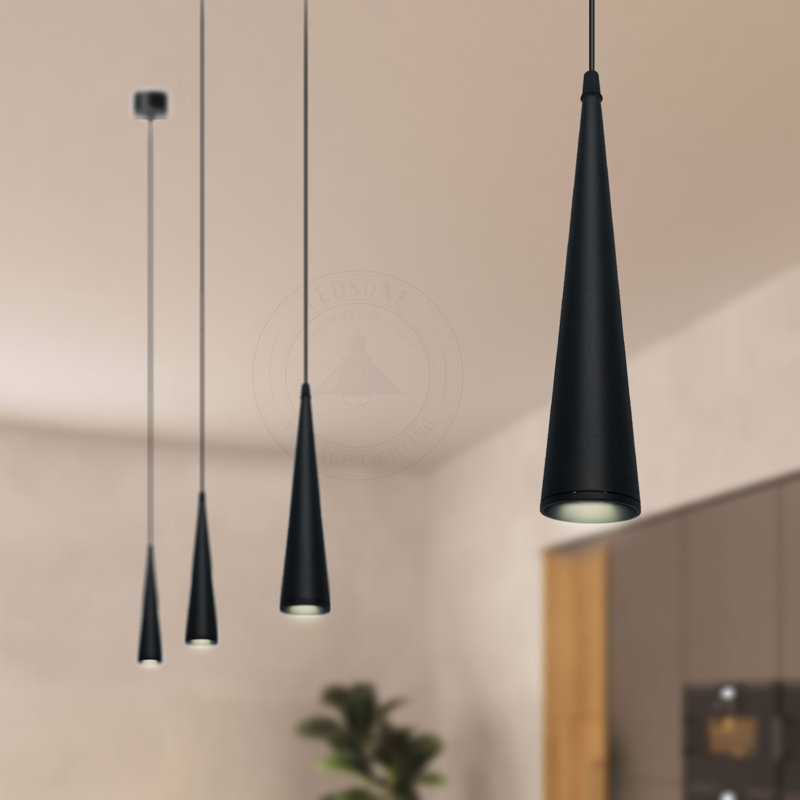 Perlo Single Pendant Light 1-Bulb Aluminum