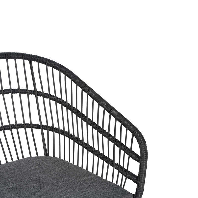 Chaises de salle à manger d'extérieur avec coussins résistants à l'eau Terry