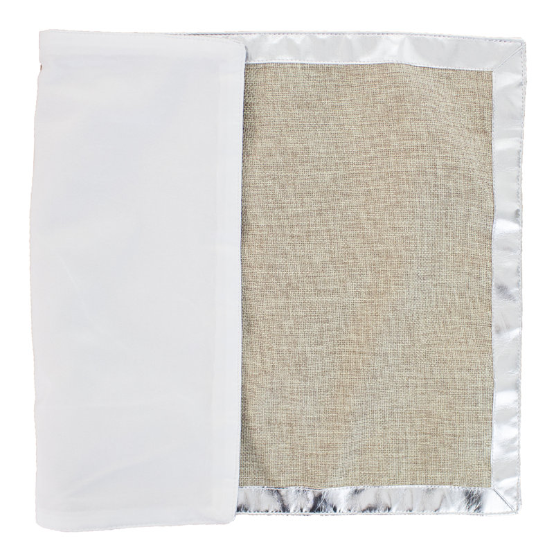 Napperon Raheel, Naturel / argent