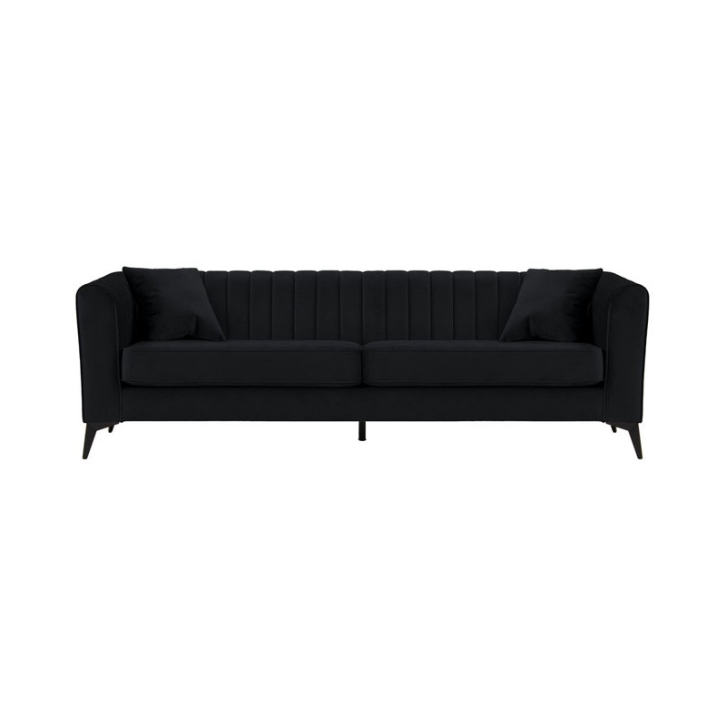 Margo 4 Seater Sofa, Black, 4