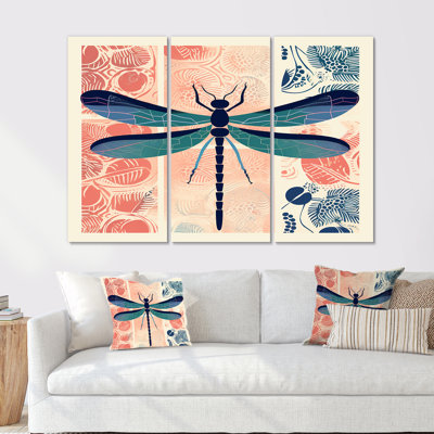 Ensemble d'art mural Elva - Libellule