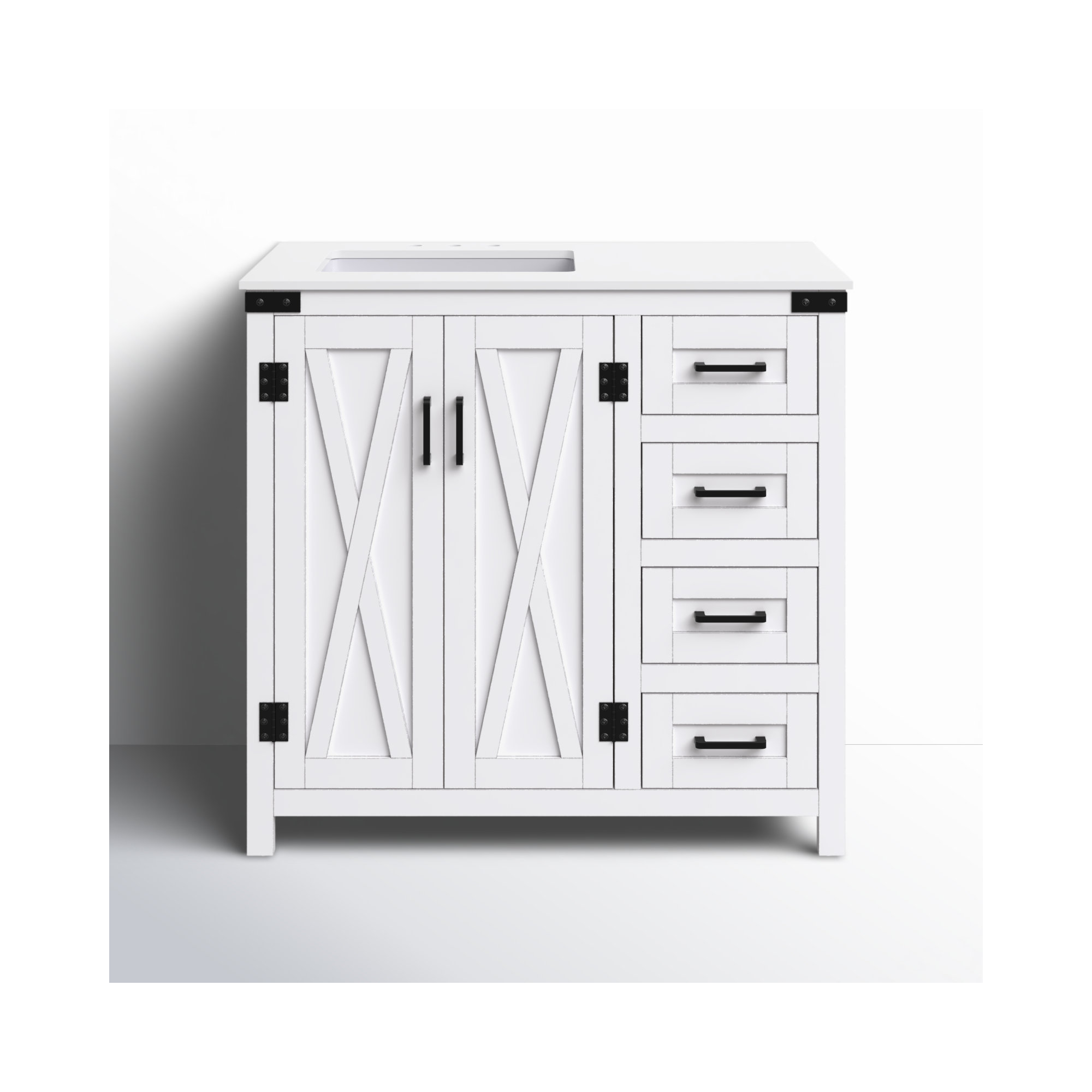 Slayton 36'' Single Bathroom Vanity, White