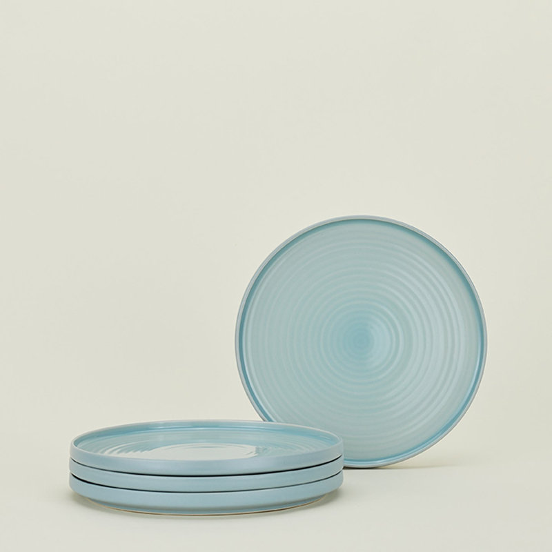Essential Stoneware Dinnerware Set - Service for 4, Sky