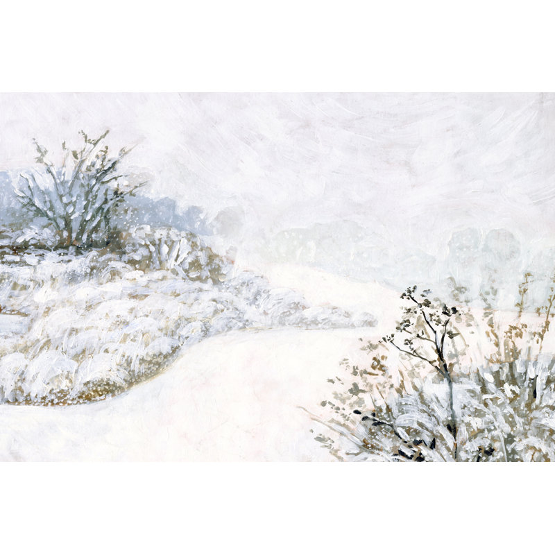 Frozen River Study II by Victoria Borges - Wrapped Canvas Painting, 51cm H x 76cm W