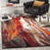Chaena Abstract Red/Grey Area Rug
