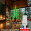 Lampe verte et rouge à DEL en forme d'arbre en spirale-339950548