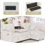 Canapé modulaire de 89 pouces avec lit escamotable et porte-gobelets rabattables au centre-1848043203
