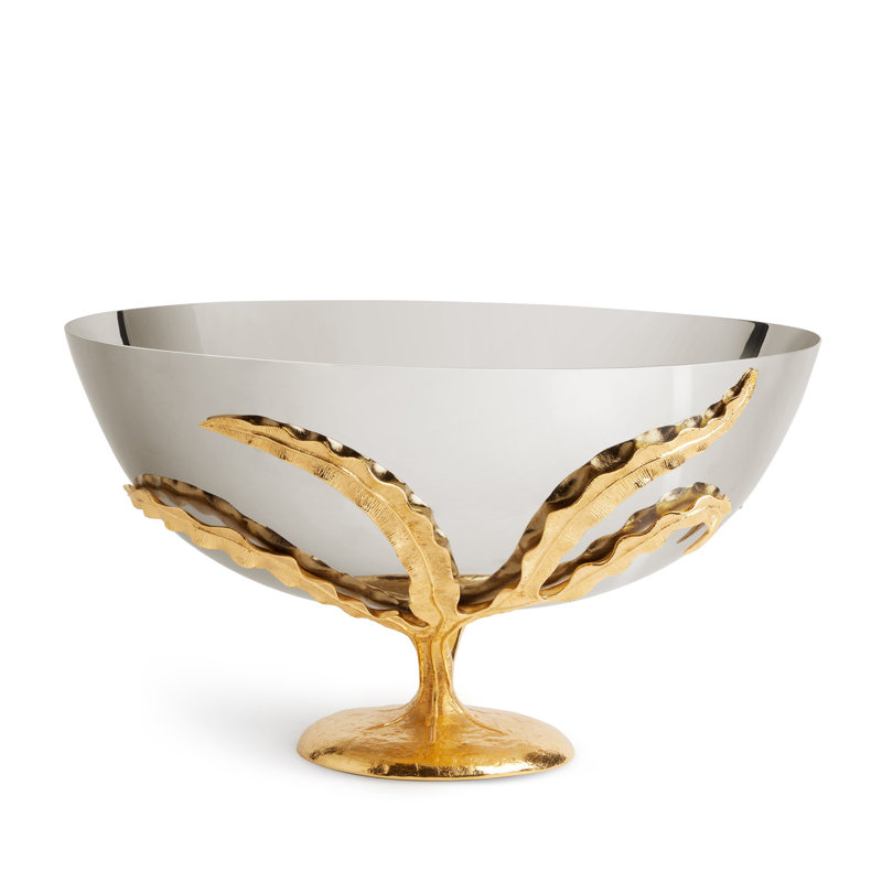 Fern 24k Gold Fruit Bowl