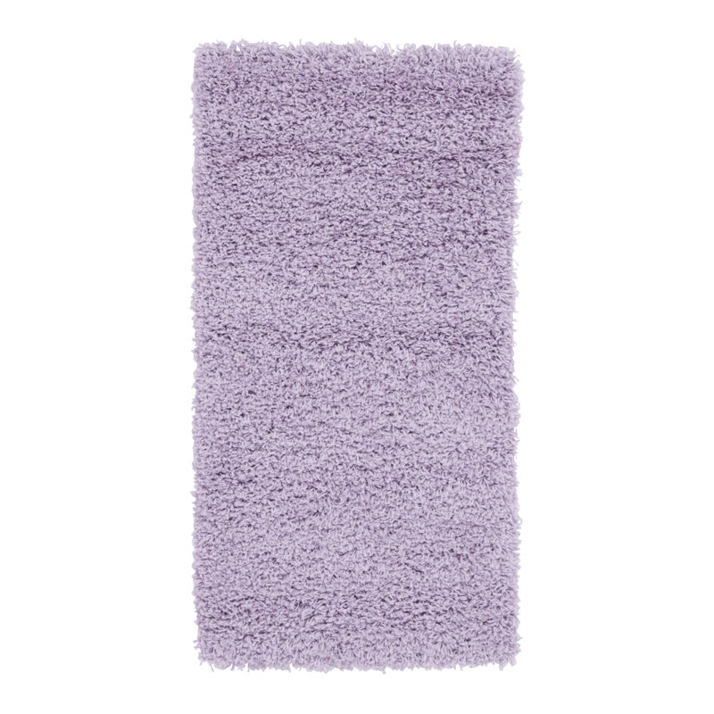 Esterly Solid Colour Shag Area Rug, Rectangle 80 x 150cm