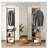 360° Rotating Storage Rack Coat Rack with Mirror-1197568154