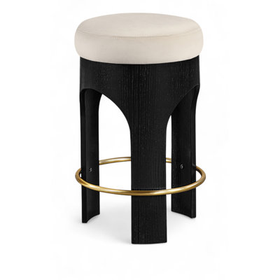 Bocceli Velvet Upholstered Counter Stool